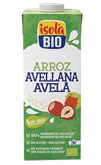 BEBIDA DE ARROZ COM AVELÃ BIO ISOLA 1L