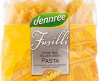 DENNREE ORGANIC GLUTEN FREE CORN AND RICE FUSILLI  500GR