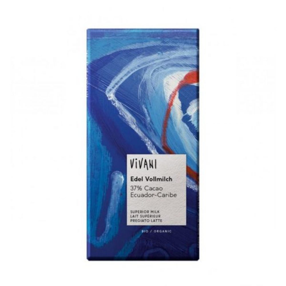 CHOCOLATE DE LEITE BIO 37CAU 100GRS VIVANI
