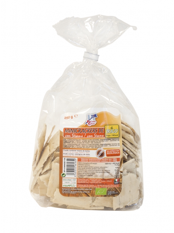 Mini Crackers Trigo C/Sésamo 250gr