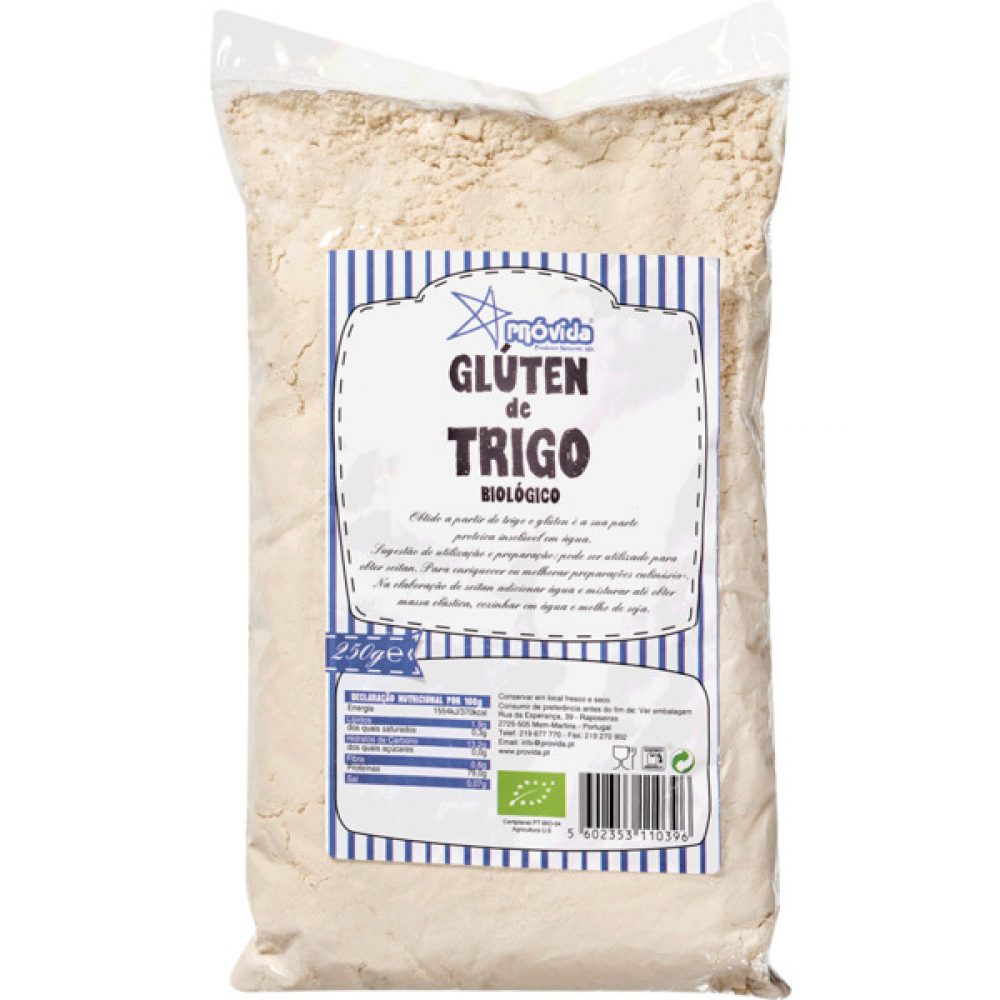 GLÚTEN DE TRIGO BIO 250GRS PROVIDA BIOCABAZ CABAZES BIOLÓGICOS