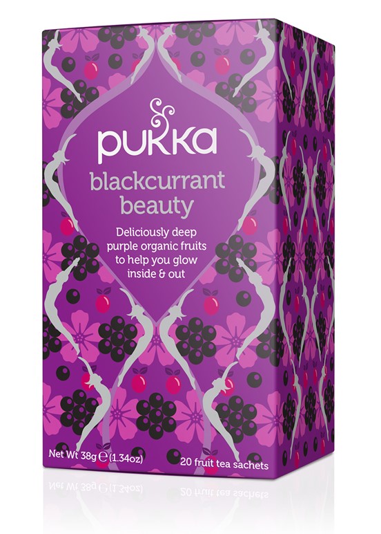 CHÁ BLACKCURRANT BEAUTY BIO 20 SQ PUKKA