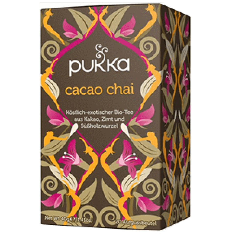 CHÁ CACAO CHAI BIO 20 SQ PUKKA