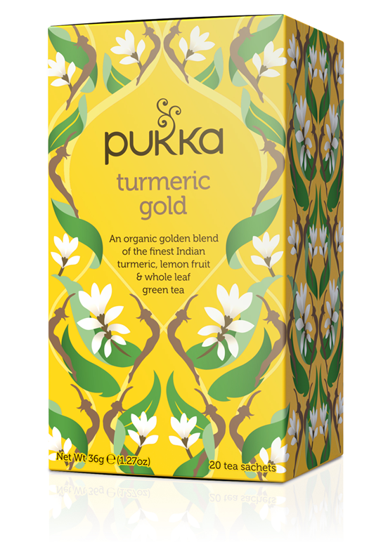 CHÁ TURMERIC GOLD BIO 20 SQ PUKKA