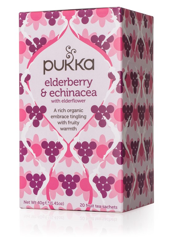 ELDERBERRY & ECHINACEA BIO 20 SQ PUKKA