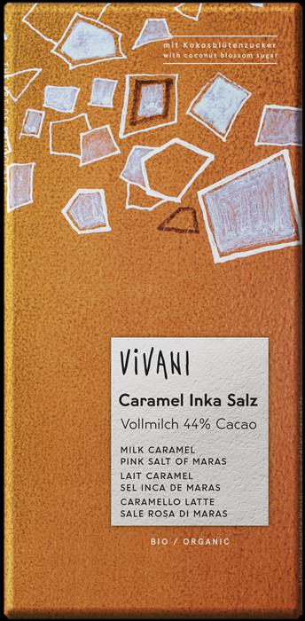 CHOCOLATE CARAMELO C/SAL DOS INCAS BIO 44%CACAU 80GRS VIVANI