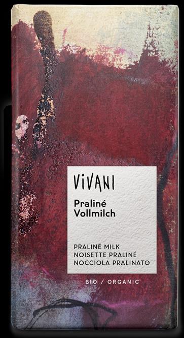 CHOCOLATE C/PRALINE BIO 100GRS VIVANI