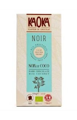 CHOCOLATE NEGRO 55% CACAU C/CÔCO BIO 100GRS KAOKA