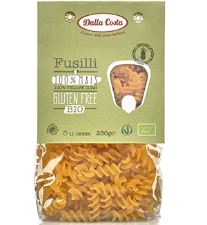 FUSILLI DE MILHO S/GLÚTEN BIO 250G DALLA COSTA