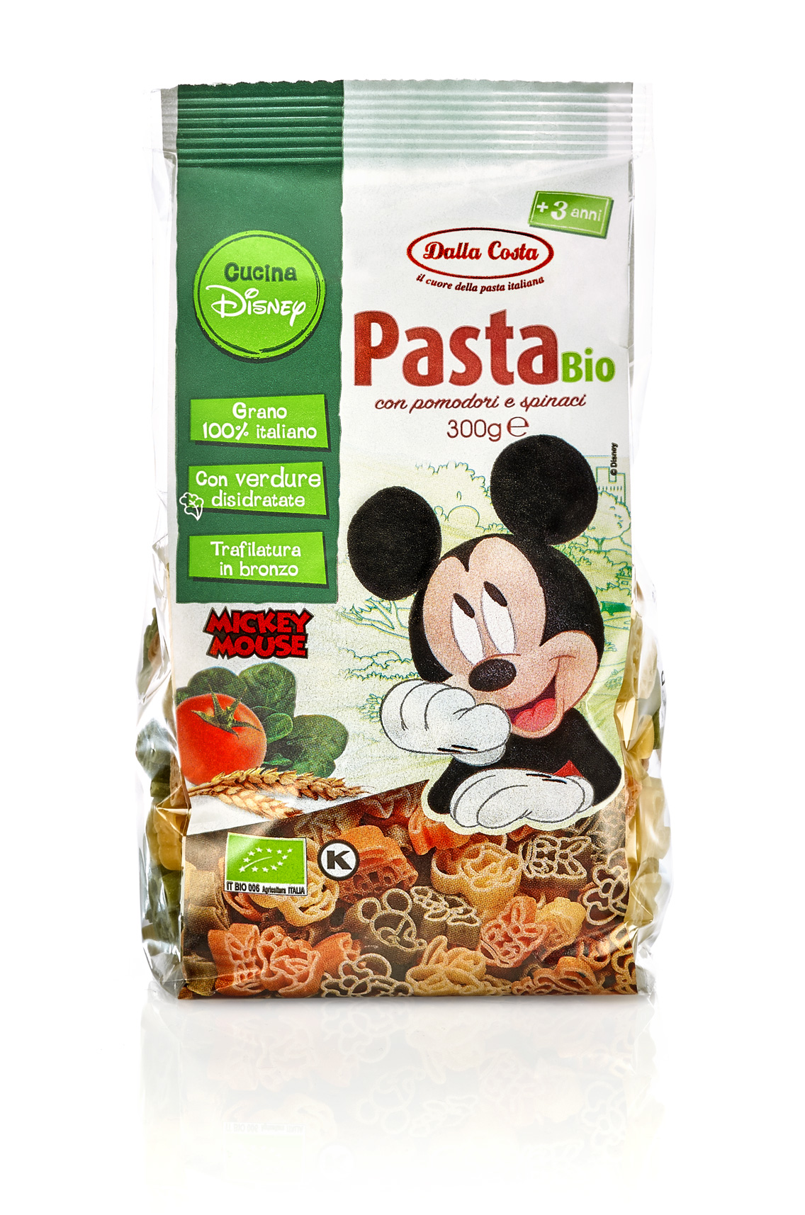 MASSA TRICOLOR DISNEY MICKEY BIO 300G DALLA COSTA