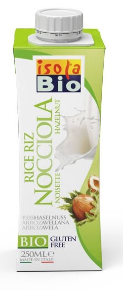 BEBIDA DE ARROZ COM AVELÃ BIO ISOLA 250ML