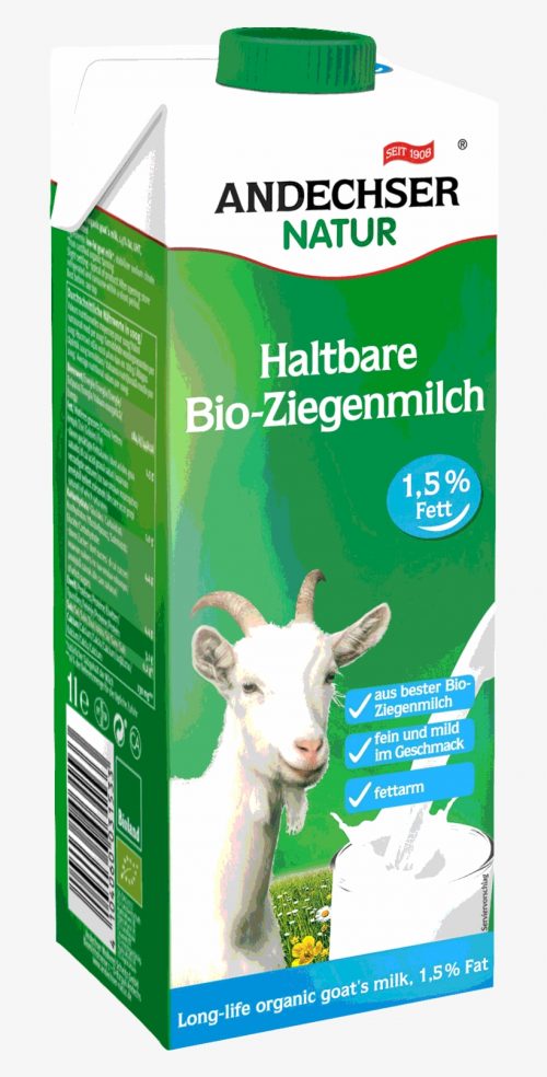 Lait de chèvre bio longue conservation stérilisé - Andechser Natur