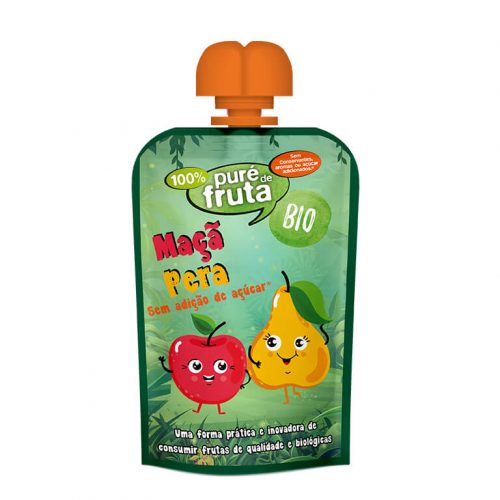 Puré Fruta/Doypack Maçã & Pera S/Glúten BIO