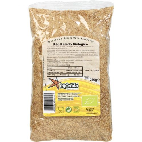 PAO RALADO BIOLOGICO PROVIDA 250G