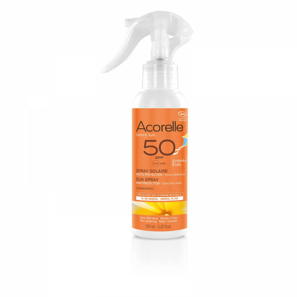 Spray protetor solar infantil FPS 50 Acorelle 150ml