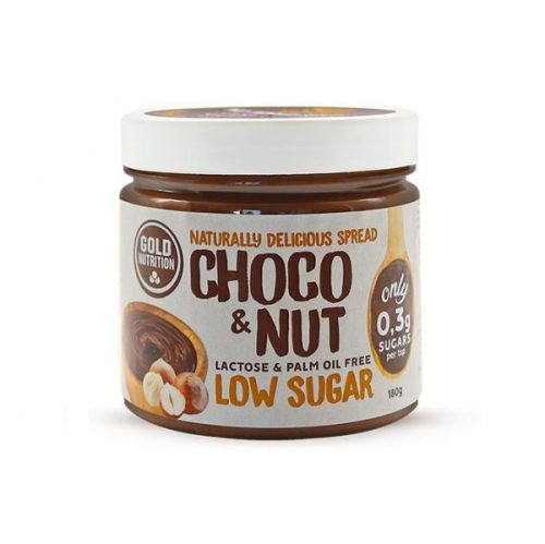 CHOCO & NUT - LOW SUGAR SPREAD GOLD NUTRITION 180GR