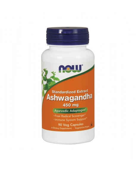 NOW ASHWAGANDHA 450MG 90 CÁPSULAS VEGETAIS