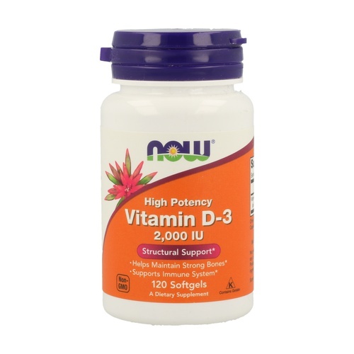 NOW Vitamin D-3 120 Softgels