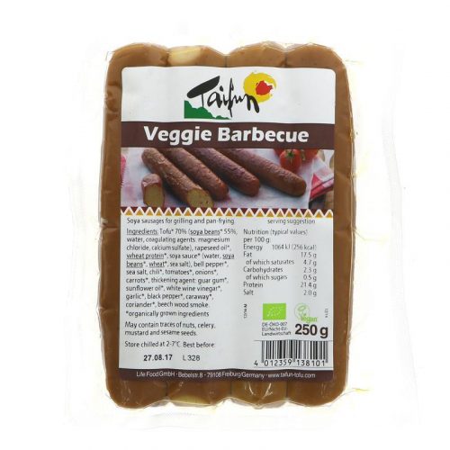 SALSICHAS FUMADAS VEGGIE TAIFUN 250GR