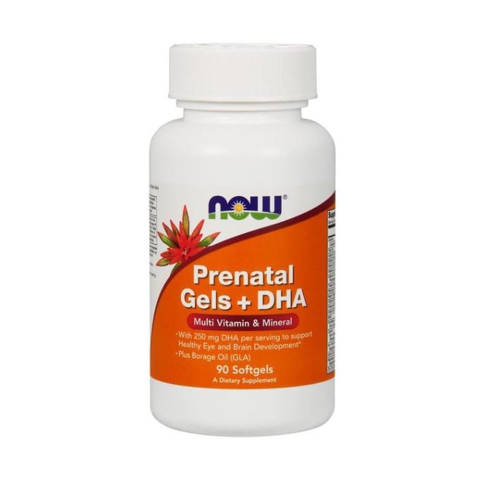 Prenatal Gels + DHA, 90 Cáps – NOW
