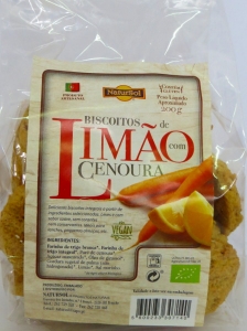 BISCOITOS LIMÃO E CENOURA 200GRS NATURSOL