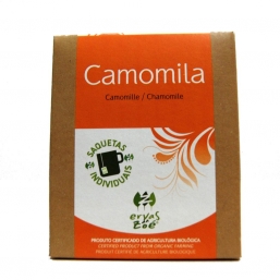 CHÁ CAMOMILA BIO 12 SAQ, ERVAS DA ZOE