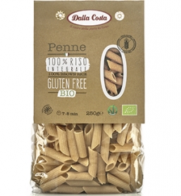 (Português) PENNE DE ARROZ INTEGRAL S/GLÚTEN BIO 250G DALLA COSTA