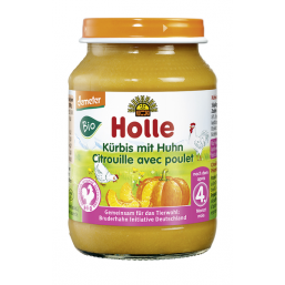 PURÉ ABÓBORA FRANGO 4M BIO BOIÃO 190G HOLLE