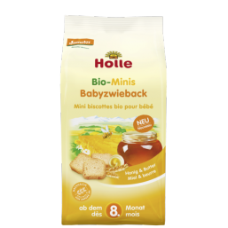 TOSTAS MINI MEL MANTEIGA 8M BIO 100G HOLLE