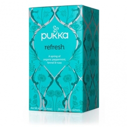 CHÁ REFRESH 20 SAQUETAS BIO 20 SAQ PUKKA