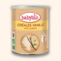FARINHA CEREAIS BAUNILHA BIO 220G BABYBIO