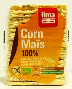 GALETES 100% MILHO FINAS BIO 140G LIMA