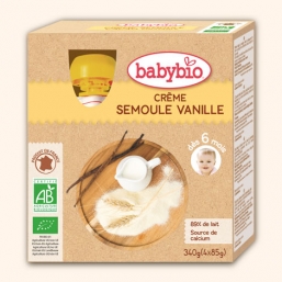 SOBREMESA LÁCTEA SÉMOLA BAUNILHA BIO 85G BABYBIO