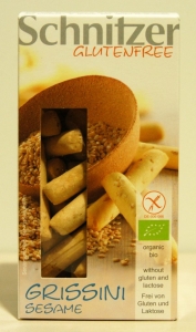 GRISSINIS SESAMOS S/ GLUTEN BIO 100G SNHNITZER