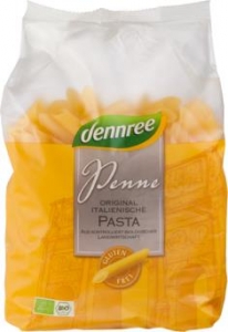 MASSA PENNE MILHO E ARROZ S/GLUTEN BIO 500G DENNREE