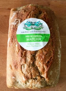 PÃO ESPELTA C/MATCHA PACHAMAMA