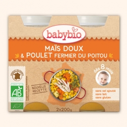 BOIÕES LEGUMES FRANGO BIO 2X200G BABYBIO