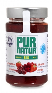 COMPOTA DE 4 FRUTOS S/AÇUCAR 250GRS