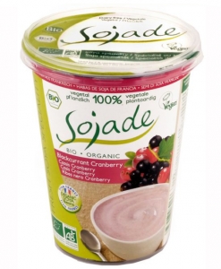 IOGURTE SOJA DE CASSIS CRAMBERRY BIO 400G SOJADE
