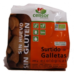 SORTIDO DE BOLACHAS S/ GLUTEN BIO 200G CELISOR